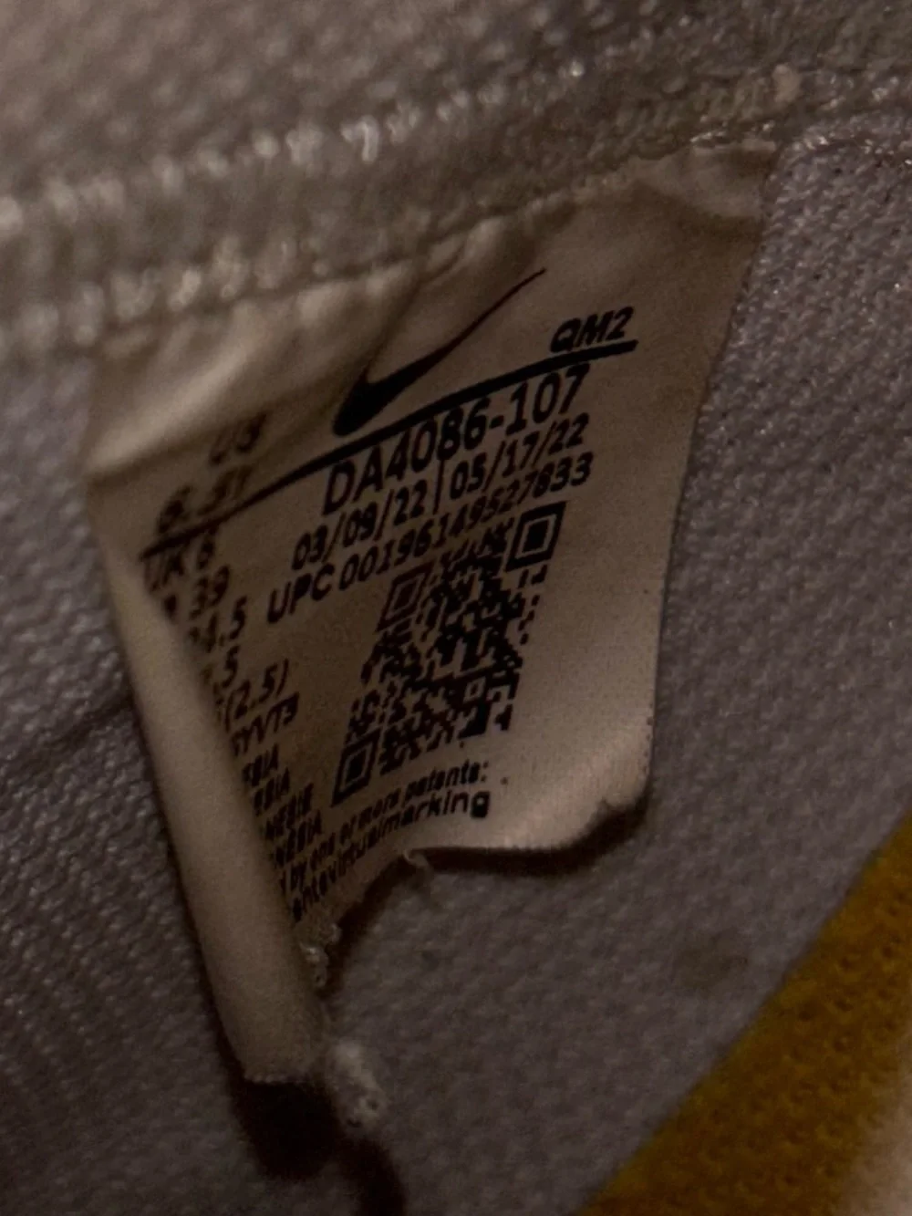 Nike Blazers with Blue swoosh Grey and Yellow accents